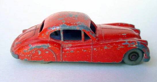 Original Moko VINTAGE MATCHBOX LESNEY Series 32 RED JAGUAR XK140 Diecast Car - Image 3 of 4