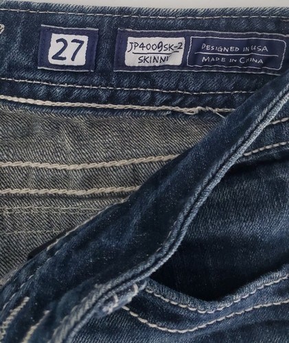 Miss Me Jeans Womens Sz 27 Blue Distressed Denim 28x30 29x29 28x29 - Picture 4 of 15
