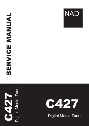 Service Manual-Anleitung für NAD c 427