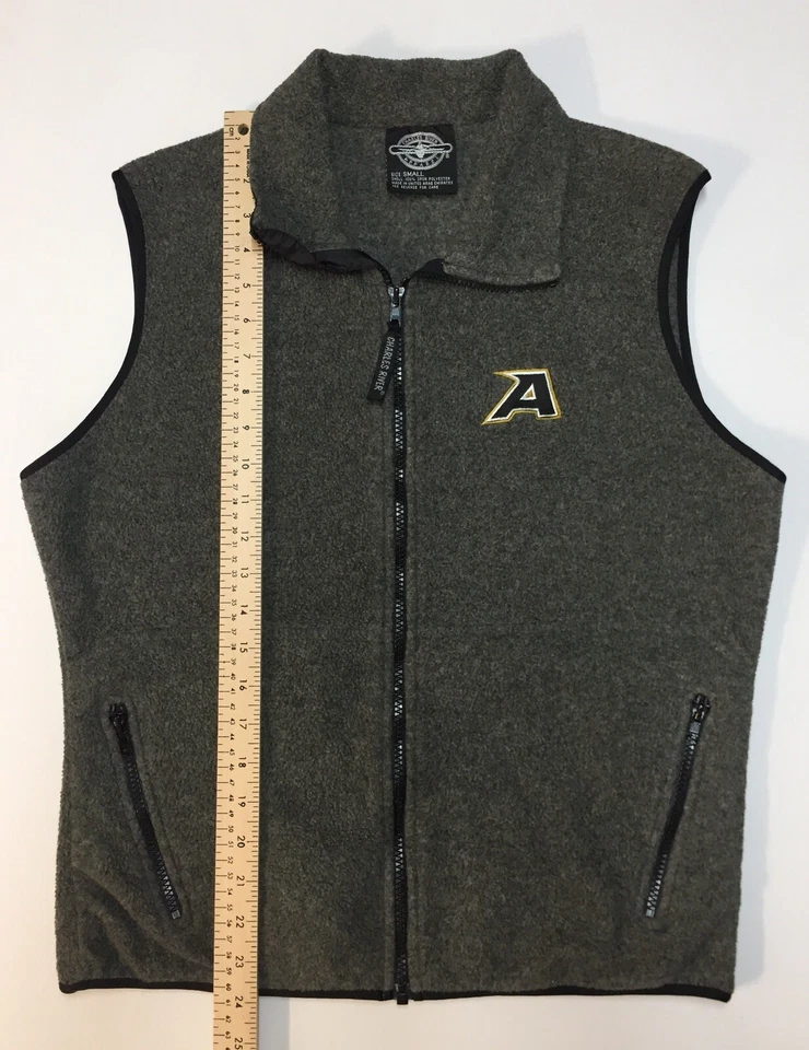 Chaleco Ejército Negro Caballeros Performance Polar Cremallera Frontal Talla S Pecho 41” Bolsillos Usado en Excelente Condición Foto 2 de 4