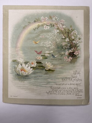 VICTORIAN ERA Easter Card  Lord Hath Put On Glorious Apparel  The Mizpah B57