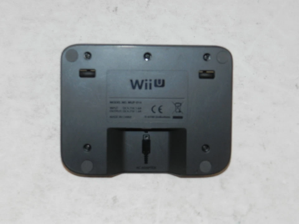 Genuine OEM Nintendo Wii U Gamepad Black Charge Dock Cradle WUP-014 Tested - Image 2 of 2