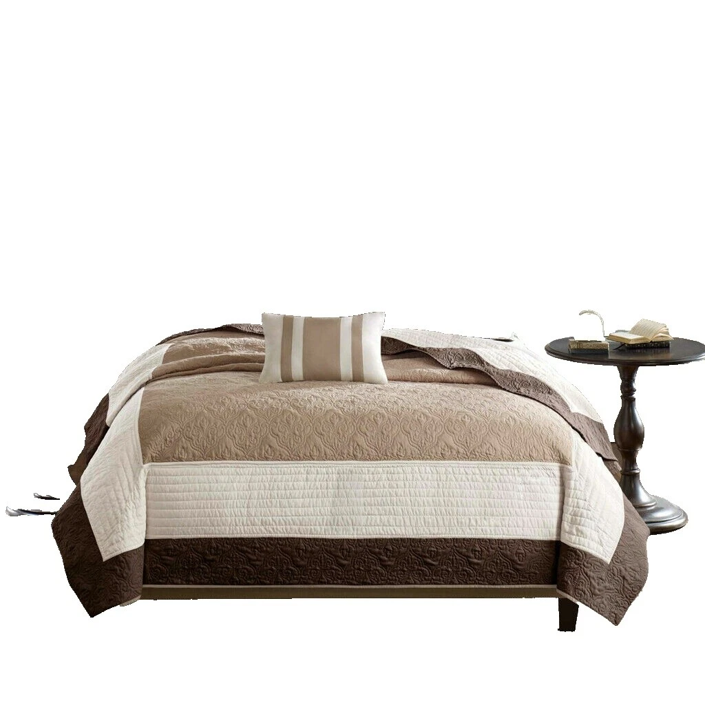 Brown Cottage Floral Cubrecamas