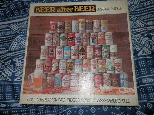 Beer After Beer 500 Piece Jigsaw Puzzle Nordevco 1978 - Picture 1 of 4