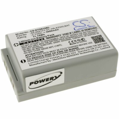 Akku für Casio Typ HA-K23XLBAT 3,7V 3000mAh/11,1Wh Li-Ion Schwarz