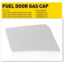White Fuel Fill Door Fits For Dodge Ram 2014-2021 ProMaster 1500 2500 3500 EOA