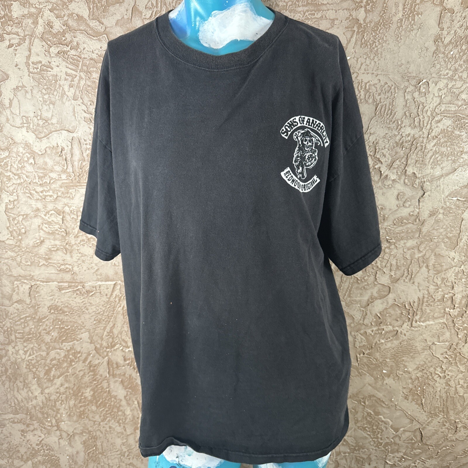 Sons Of Anarchy Redwood Original T-Shirt Delta Magnum Wgt Black Faded Xl (read)