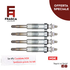 Candelette 4 Pezzi NGK Renault Trafic 2.5 D 4x4 75 CV 2.1 D 58 CV 2.5 D 75 CV