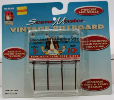 HO Scale Life-Like Scene Master Vintage Billboard Item NO. 1675 1:87 Model Train