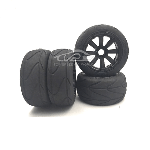 Wear-resistant Bald Front and rear Tires 4PCS for 1/5 Rc HPI RV Baja 5B Parts - Picture 1 of 8