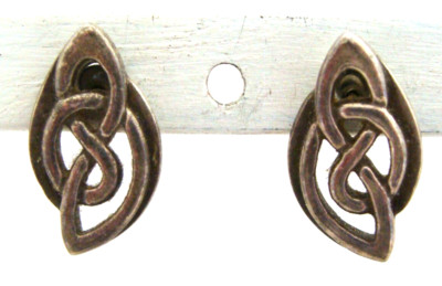 Set Heide KH-98 Keltische Sterling Silber Ohrringe