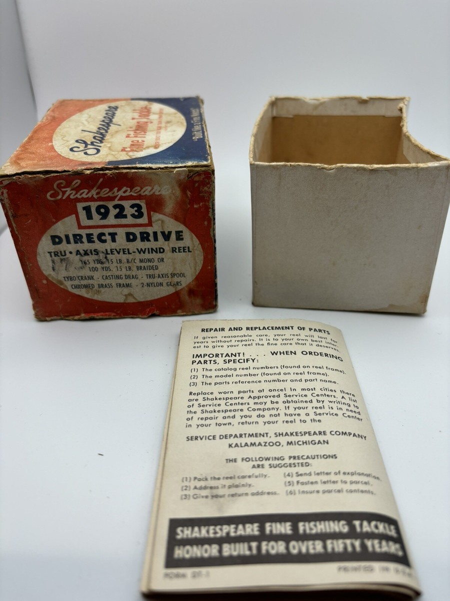 シェークスピア　EXCELLENT No-1923 Vintage Shakespeare 1923 Box & Paperwork *ONLY* (no reel) | eBay
