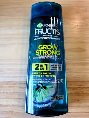 Garnier Fructis Grow Strong Cooling Shampoo 2-in-1 Hair & Scalp for Men 250ml