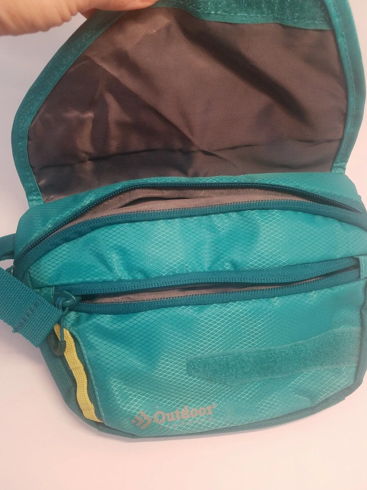 Outdoor Products Waist Pack Teal Green Fanny Bag Hking Baking Festivals - Image 3 of 4