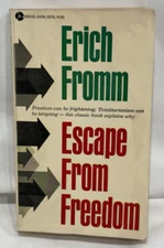Escape from Freedom by Erich Fromm - 1971 Avon Paperback