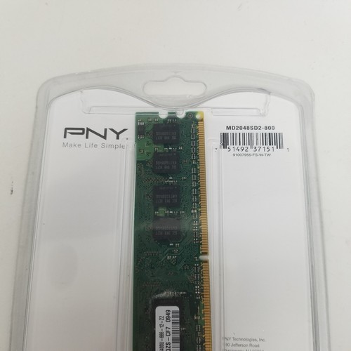 Genuine PNY DDR2 Ram PC2-6400 2 GB PC Memory MD2048SD2-800 - Picture 4 of 9