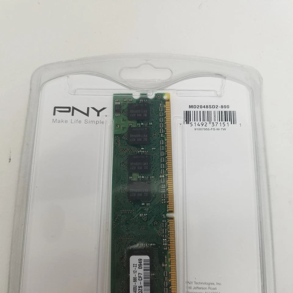 Genuine PNY DDR2 Ram PC2-6400 2 GB PC Memory MD2048SD2-800 - Image 4 of 4