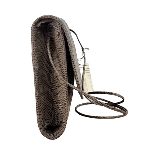 Vintage Carlos Falchi Grey Leather Snakeskin Python Patchwork Shoulder Bag NWT - Picture 8 of 20