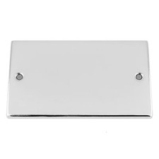 Electrical Blanking Blank Plate in Polished Mirror Chrome SQUARE