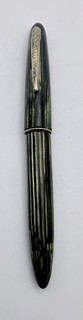 Vintage Sheaffer Green Fountain Pen with 14k gold nib.