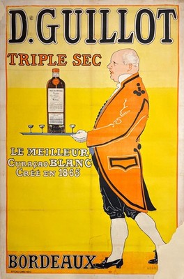 Original altes Plakat - Guillot Triple Sec - Henri Goussé - 1899