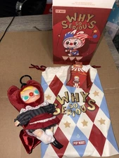 AUTHENTIC POP MART WHY SO SERIOUS Baby Molly The Crimson Dancer Vinyl Plush