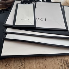 10 nuove autentiche Gucci shopping bag sacchetto regalo sacchetto di carta imballaggio di lusso vuoto
