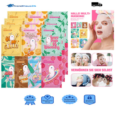 ZealSea Gesichtsmaske 21 Stück Feuchtigkeitspflege Naturkosmetik