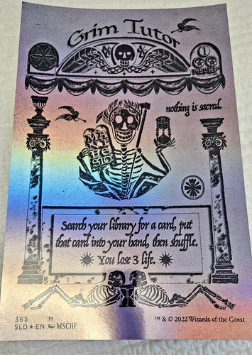 Grim Tutor (Borderless) (Foil Etched) [Secret Lair Drop Series] main image 1