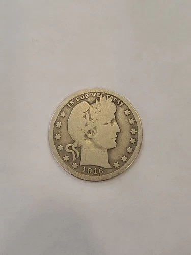 1916-D Barber Quarter silver!!! Must Buy