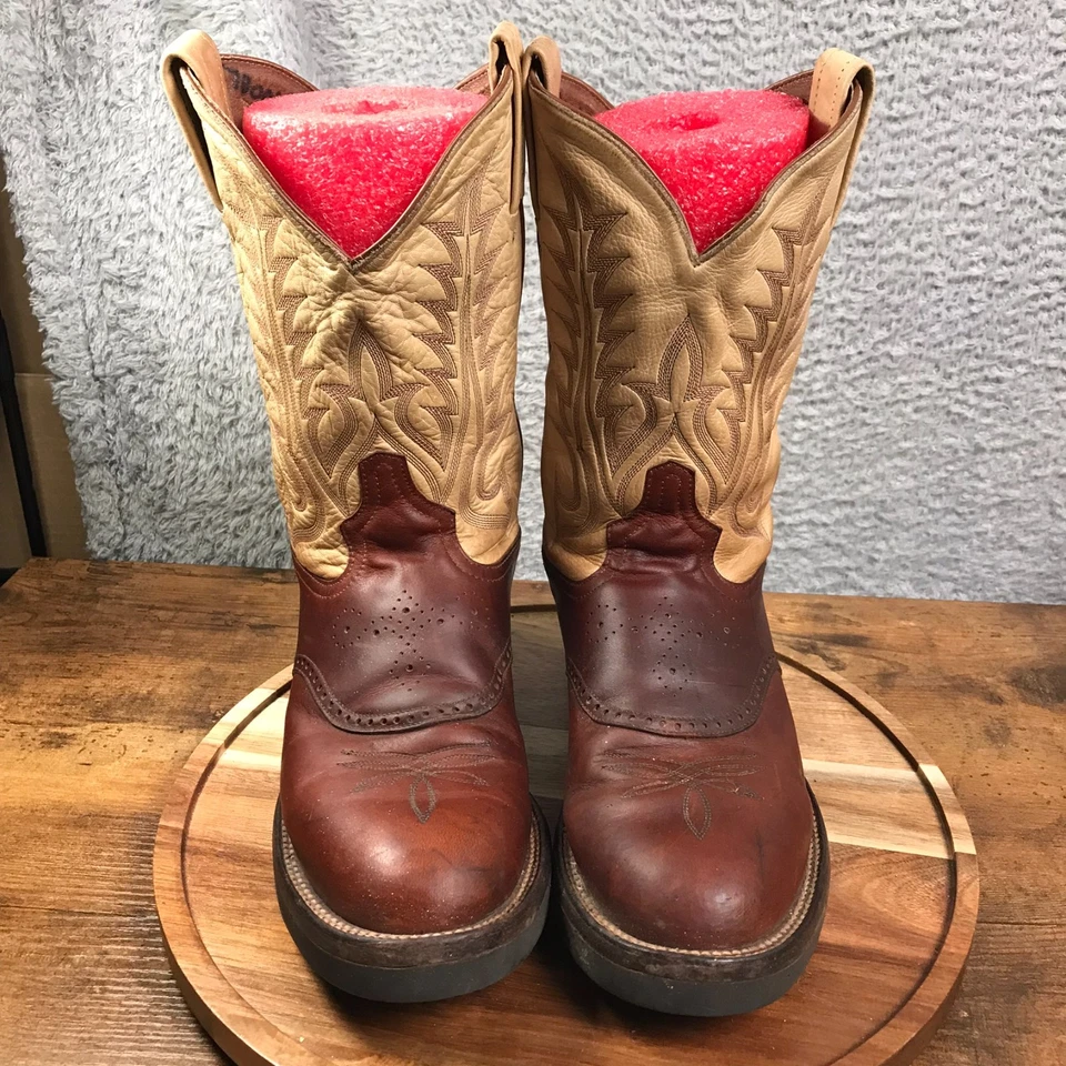 Botas occidentales Tony Lama Stockman para hombre 7D Sunset Renegade con silla de montar Vamp CS458 Foto 2 de 4