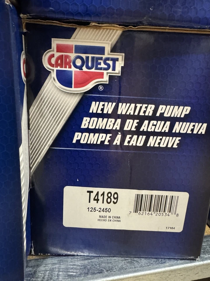 Bomba de agua CARQUEST T4189 COMPATIBLE CON 04-07 FORD F250 F350 F450 4C3Z8501AC NUEVO Foto 2 de 2