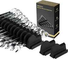 24pcs Modular Wrench Organizers for Tool Drawers - Wrench Rack with Metric&SAE L