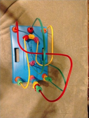 Playskool Bead Maze Blue Base Multicolor Wires Preschool Toy