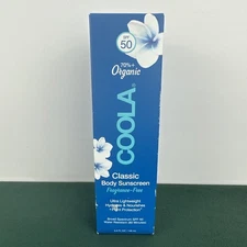 COOLA  Classic Organic Body Sunscreen Fragrance Free SPF 50, 5 Ounces