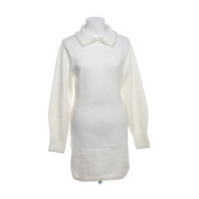 H&M, Kleid, Größe: S, Weiß, Acryl/Polyester/Wolle, Einfarbig, Feinstrick #MVZ