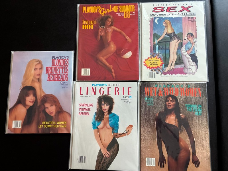 PLAYBOY LOT OF 5 COLLECTOR'S EDITION SPECIALS 1980s LINGERIE GIRLS OF SUMMER