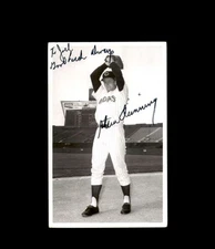 Steve Dunning Signed Vintage Photo Postcard Cleveland Indians Autograph