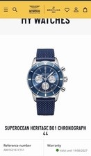 BREITLING SUPEROCEAN Heritage B01 CHRONOGRAPH 44 Stainless Stain BLUE AB0162 23