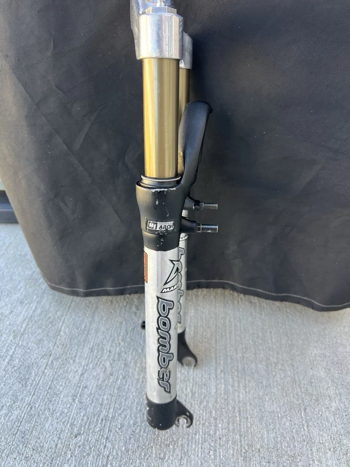 2001 Marzocchi x Fly 80 garfo de suspensão freio V 26 construção retrô funciona muito bem - Imagem 3 de 4