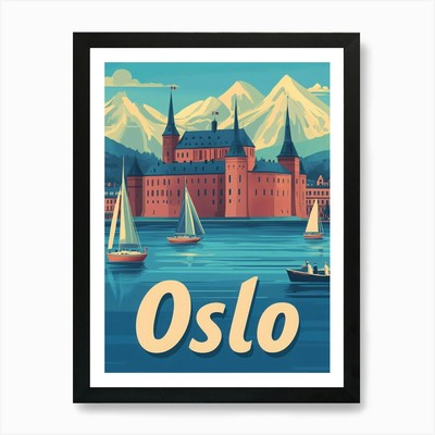 Aihrgdesign A Retro Reiseposter F Gerahmtes Wandbild Poster Leinwanddruck Bild