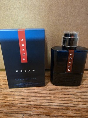 PRADA Luna Rossa Ocean Men`s Eau de Toilette Spray - 3.3 oz Open Box W/ Cap