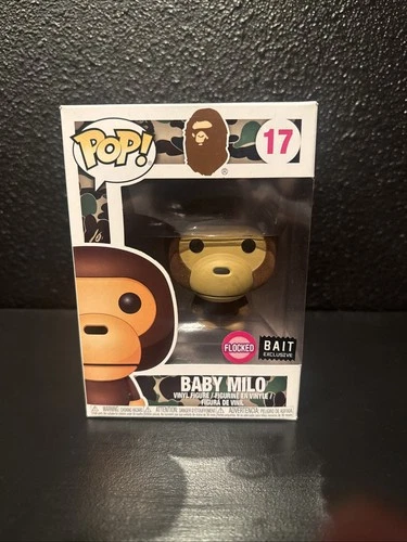 BABY MILO Funko POP! #17 Bape Bait Exclusive Flocked NO SHIRT VARIANT SUPER RARE