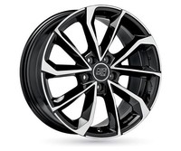 1X MSW (Oz) MSW 42 Gloss Black Full Polished 8.0Jx19 5X112 ET49