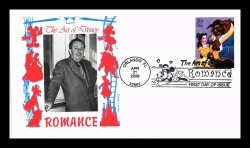 US COVER PANDA FIRST DAY OF ISSUE PICTORIAL CANCEL DISNEY BEAUTY & THE BEAST