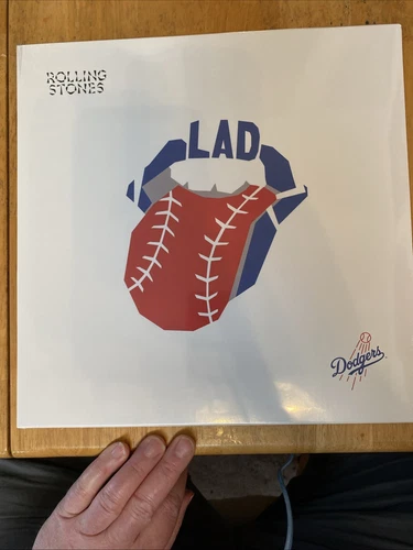 Rolling Stones Hackney Diamonds White Vinyl LP Los Angeles Dodgers Cover Sealed