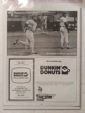 Vintage Magazine Advertisement for Dunkin' Donuts from Rhode Island