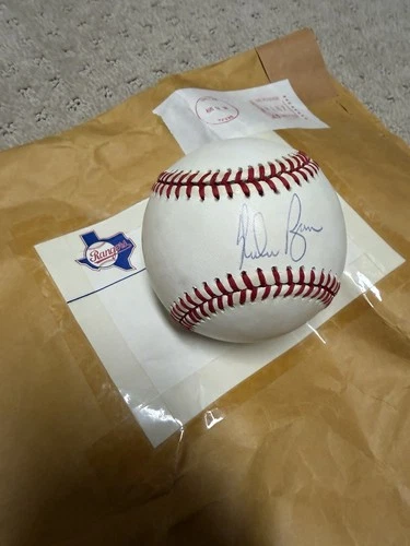 Nolan Ryan Texas Rangers Signed Official American League Baseball Original