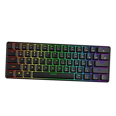  GK61 SK61 60% Mechanical Keyboard 61 Keys Portable Small Full Keys 