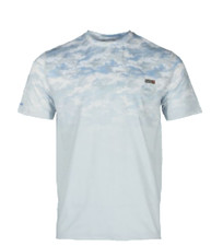 Salt Life SLX Aqua Ambush Uvapor Sky Blue Camo Size L Salty Saltlife UV30 NWT